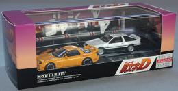 モデラーズ 1/64 頭文字D セットVol.16 秋山渉レビンターボ(AE86) & 高橋啓介RX-7(FD3S)