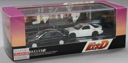 モデラーズ 1/64 頭文字D セットVol.17 須藤京一ランサーエボリューションIII & 高橋涼介RX-7(FC3S)