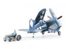 タミヤ 1/48 ヴォート F4U-1D コルセア モトタグ牽引セット