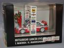 ONYX 1/43 MITSUBISHI LANCER EVO.V T.MAKINEN/R.MANNISENMAKI WORLD CHAMPION 1998