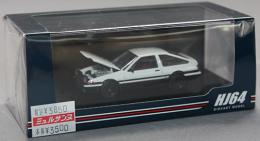 ホビージャパン 1/64 トヨタ スプリンター トレノ GT APEX (AE86) JDM Style ホワイト/ブラック