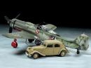 タミヤ　1/48 フォッケウルフFw190 D-9 JV44・シトロエン11CVスタッフカー